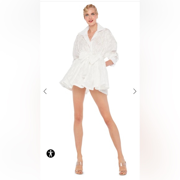 Norma Kamali SUPER OS BF NK SHIRT BABYDOLL MINI size S - Picture 6 of 7